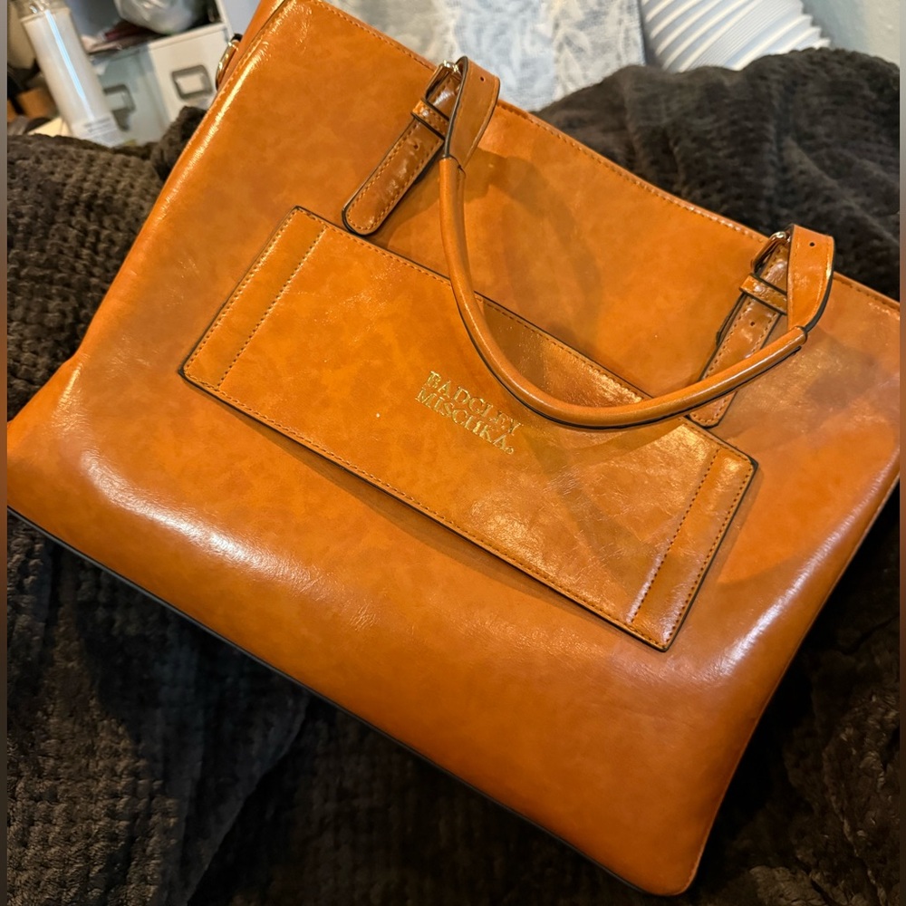 Leather Tan Large purse